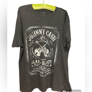 Johnny Cash T-shirt Heather Grey SZ 2X